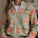 Juliane - Cardigan mit Blumengarten-Muster